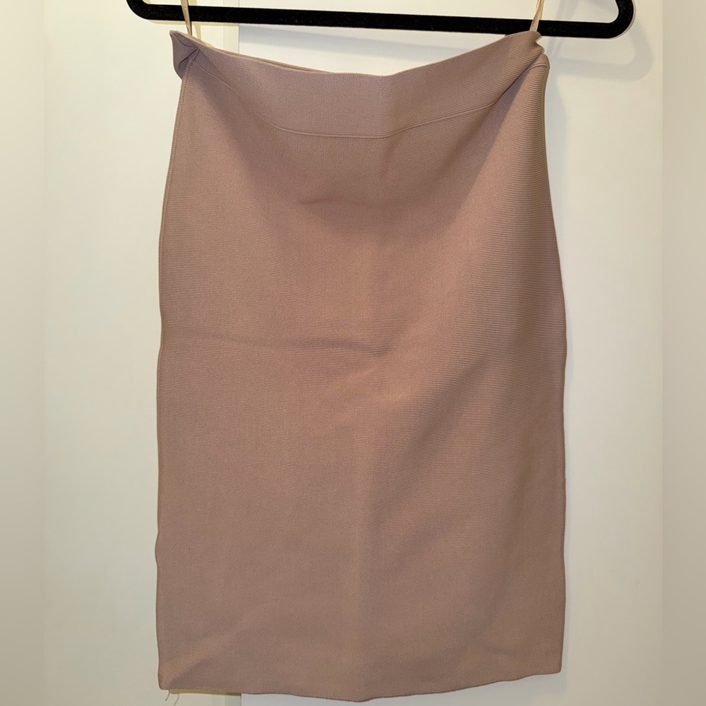 BGBG MaxAzria Bofycon pencil skirt Elegant Mauve Tan Women's Skirt high waist L